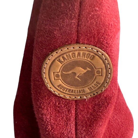 NWT MF Leathergoods Kangaroo Boho Mini Bag Women's Red Brown - Picture 9 of 11